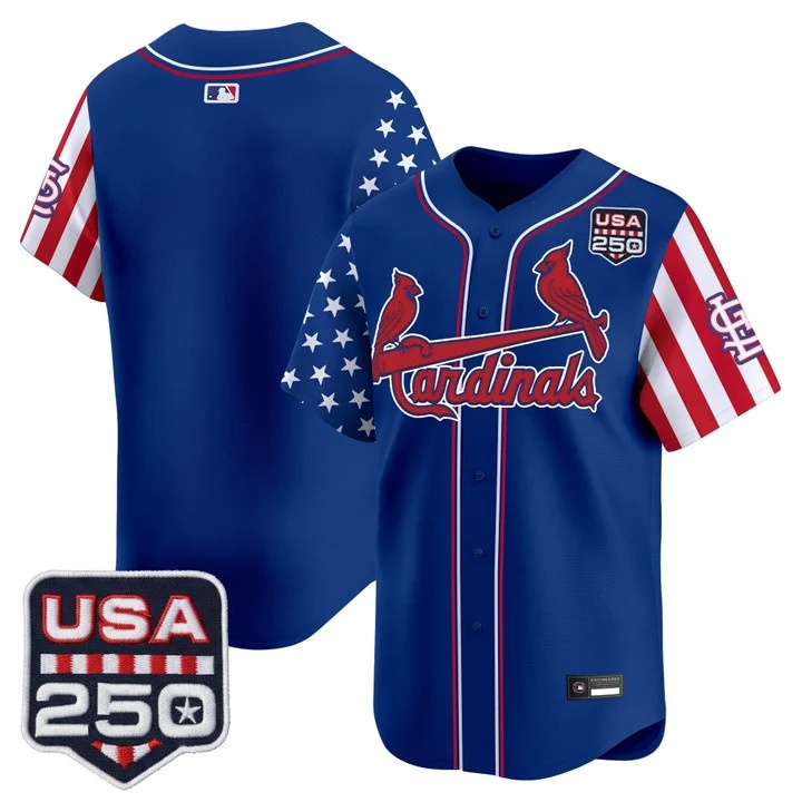 Men's St. Louis Cardinals America 250 Edition Vapor Premier Limited Jersey ROYAL BLANK