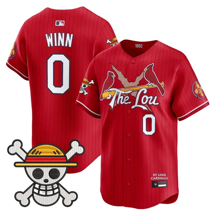 Men's St. Louis Cardinals x One Piece Vapor Premier Limited Jersey #0 MASYN WINN