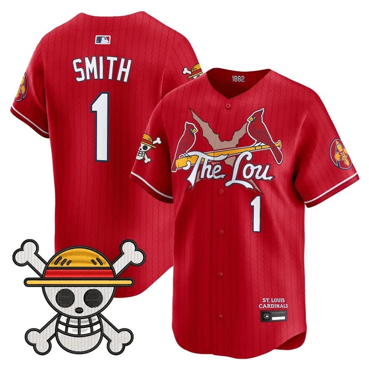 Men's St. Louis Cardinals x One Piece Vapor Premier Limited Jersey #1 OZZIE SMITH