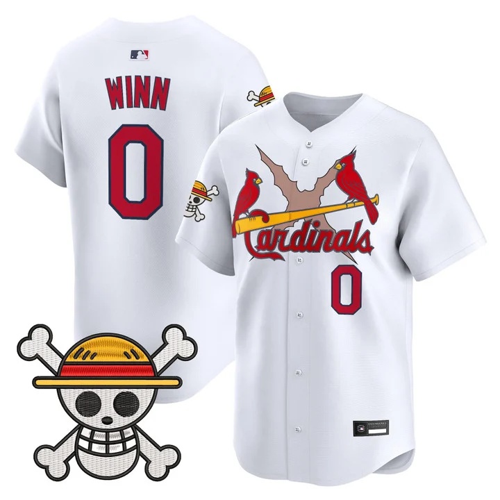 Men's St. Louis Cardinals x One Piece Vapor Premier Limited Jersey WHITE #0 MASYN WINN
