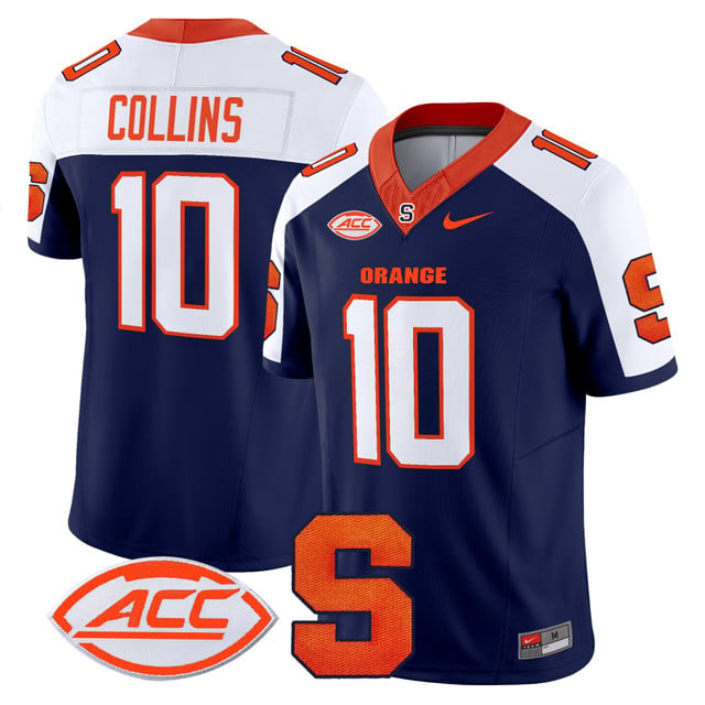 Men's Syracuse Orange 2025 Vapor Limited Jersey #10 Rickie Collins