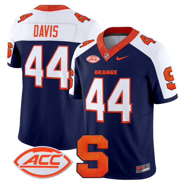 Men's Syracuse Orange 2025 Vapor Limited Jersey #44 Ernie Davis