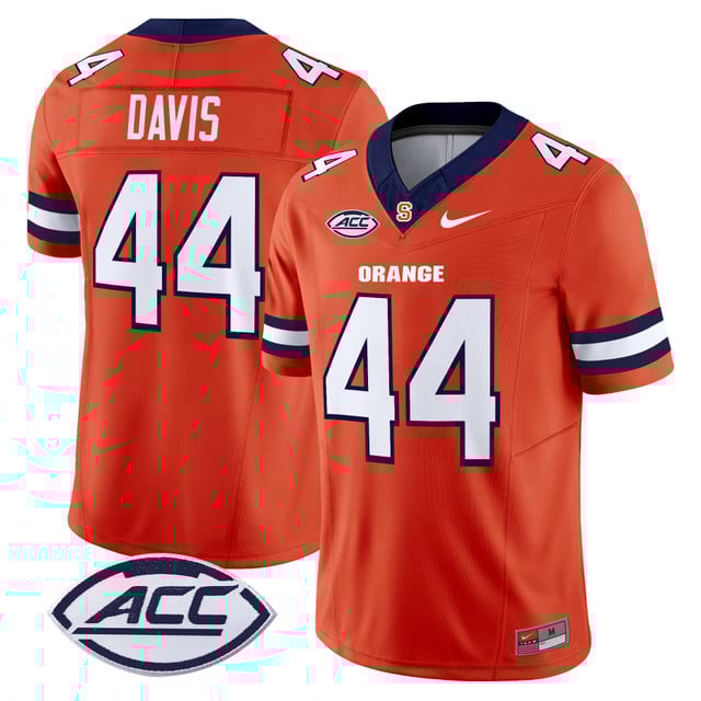 Men's Syracuse Orange 2025 Vapor Limited Jersey orange  #44 Ernie Davis