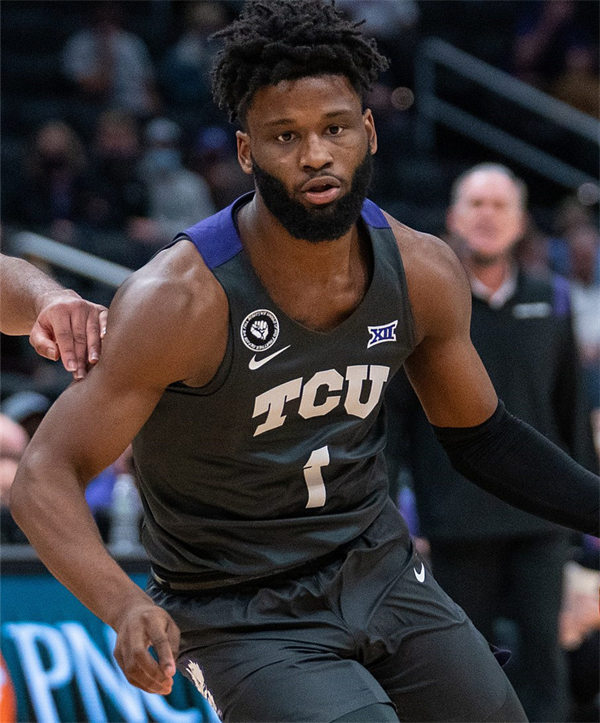 Men's TCU Horned Frogs #1 Mike Miles Jr. Nike 2021 Black College Basketball Game Jersey