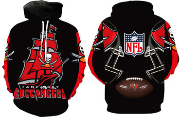 Men's Tampa Bay Buccaneers Black Pullover Hoodie