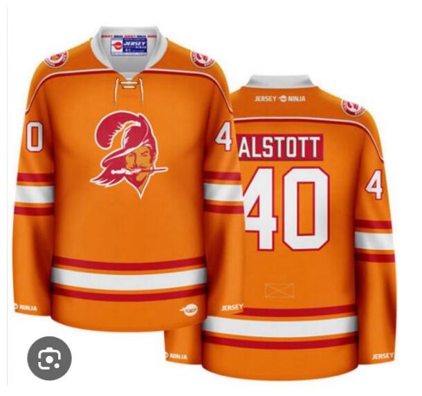 Men's Tampa Bay Buccaneers Mike Alstott  40 ALSTOTT Hockey Jersey