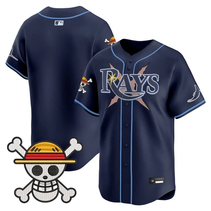Men's Tampa Bay Rays x One Piece Vapor Premier Limited Jersey NAVY BLANK