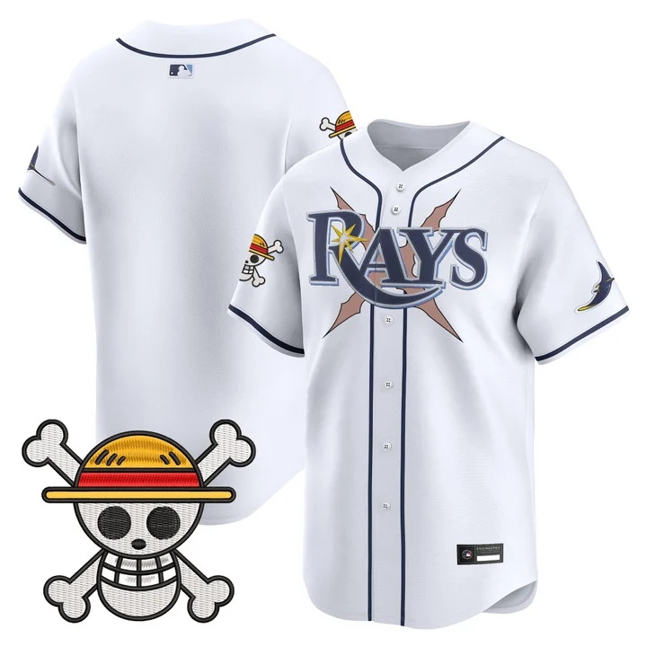 Men's Tampa Bay Rays x One Piece Vapor Premier Limited Jersey WHITE BLANK