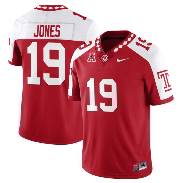 Men's Temple Football 2025 Vapor Limited Jersey ALTERNATE#19 ANTONIO JONES