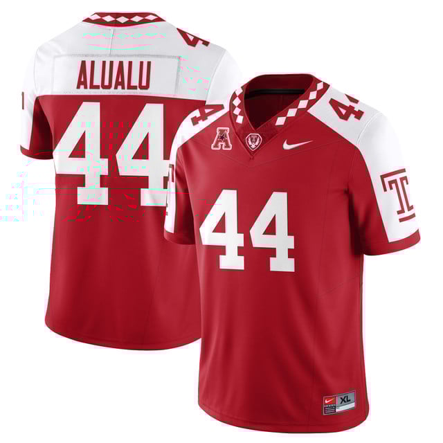 Men's Temple Football 2025 Vapor Limited Jersey ALTERNATE#44 TYREE ALUALU