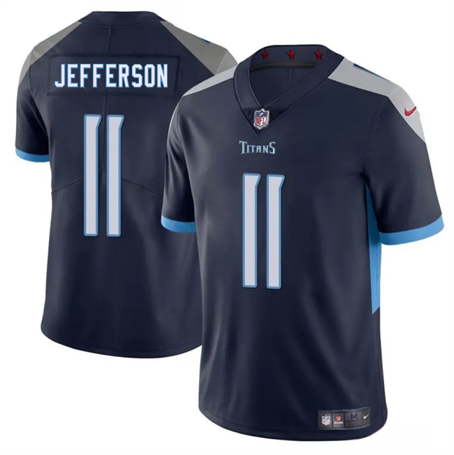 Men's Tennessee Titans #11 Van Jefferson Navy 2025 Vapor Untouchable Football Stitched Jersey