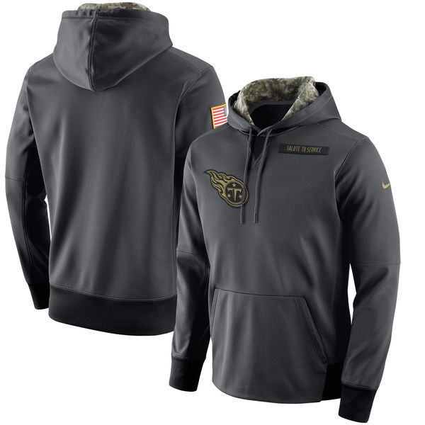 Men's Tennessee Titans Nike Anthracite 2016 Salute to Service NFL Player Performance Hoodie