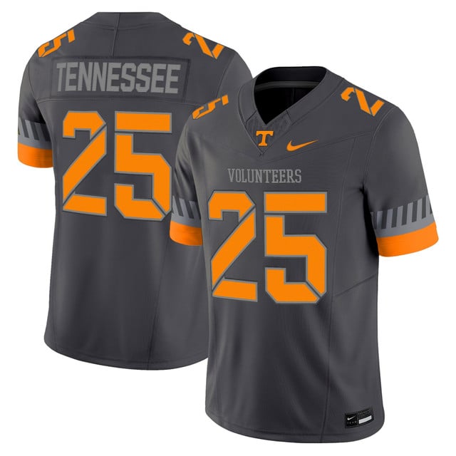 Men's Tennessee Volunteers 2025 'Smokey Grey Series' Vapor Limited Jersey #25 Tennessee
