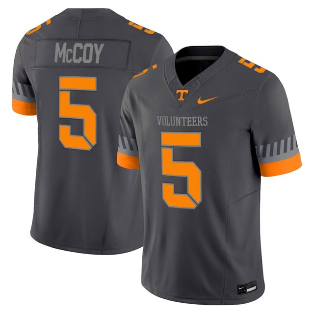 Men's Tennessee Volunteers 2025 'Smokey Grey Series' Vapor Limited Jersey #5 BRU MCCOY