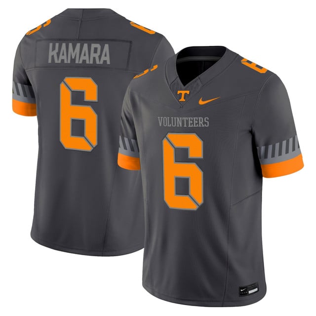 Men's Tennessee Volunteers 2025 'Smokey Grey Series' Vapor Limited Jersey #6 ALVIN KAMARA
