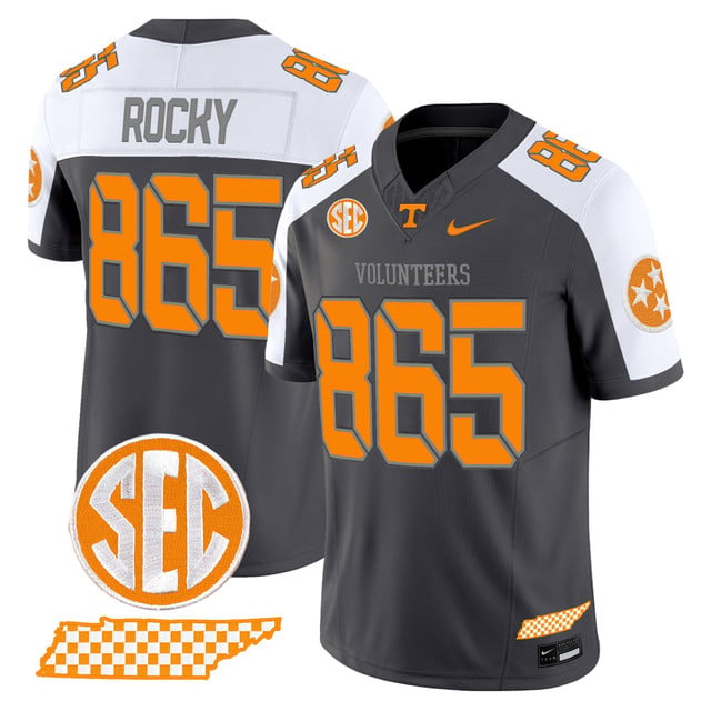 Men's Tennessee Volunteers 2025 'Smokey Grey Series' Vapor Limited Jersey V2 #865 ROCKY