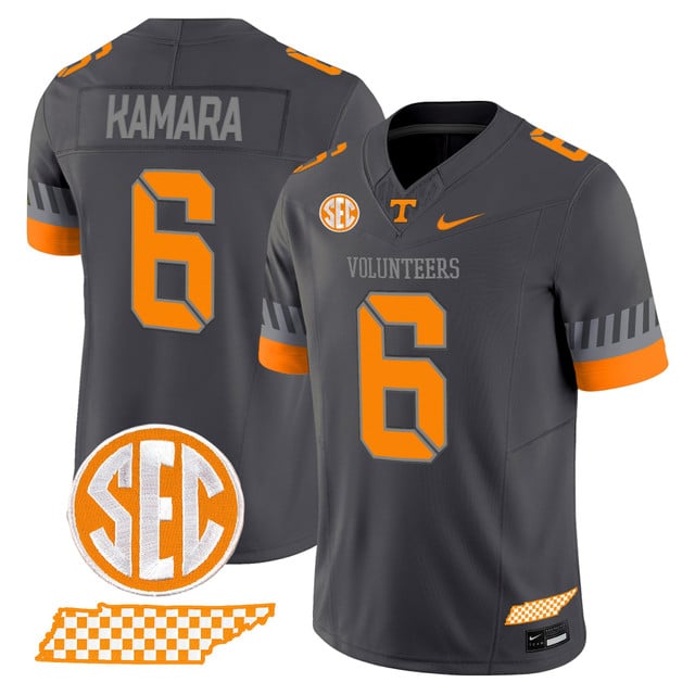 Men's Tennessee Volunteers 2025 'Smokey Grey Series' Vapor Limited Jersey V2 GREY #6 ALVIN KAMARA