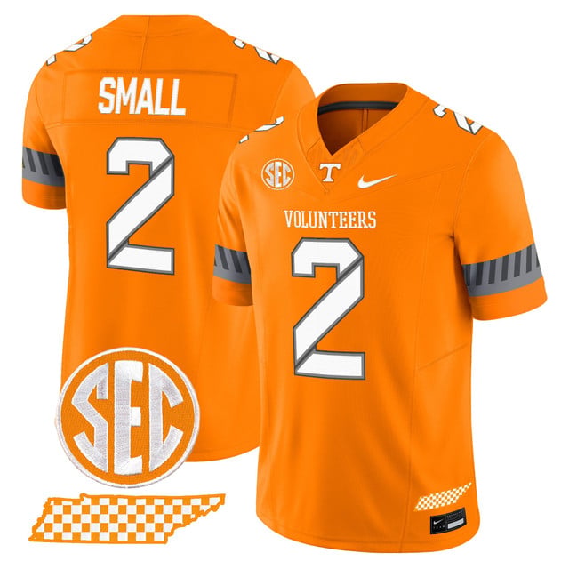 Men's Tennessee Volunteers 2025 'Smokey Grey Series' Vapor Limited Jersey V2 ORANGE #2 JABARI SMALL