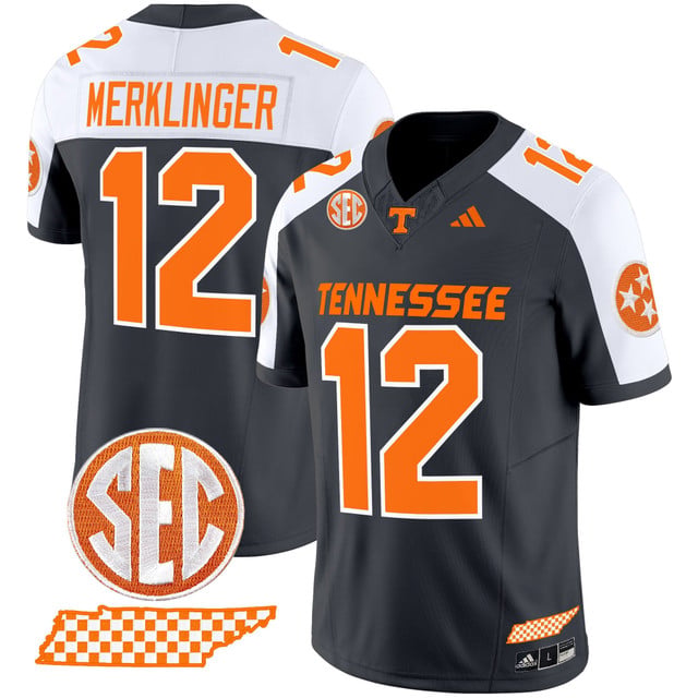 Men's Tennessee Volunteers 2025 Vapor Limited Jersey V2 #12 Jake Merklinger