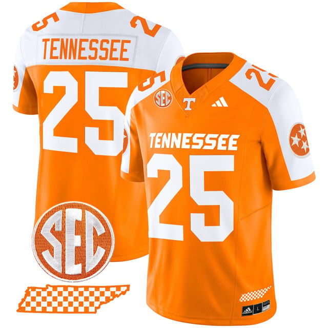 Men's Tennessee Volunteers 2025 Vapor Limited Jersey V2 alternate #25 Tennessee