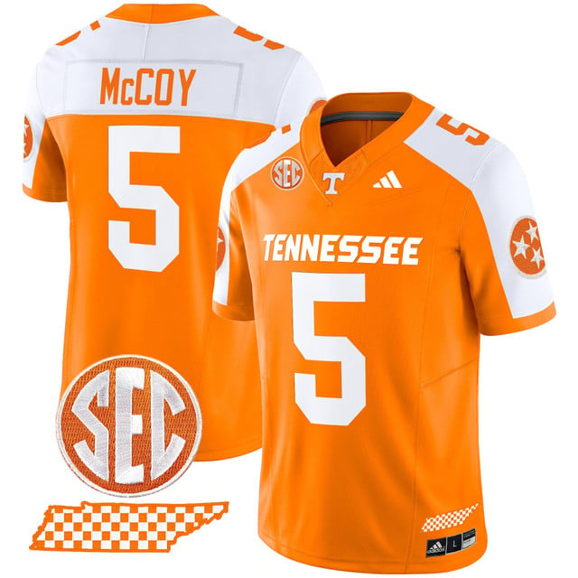 Men's Tennessee Volunteers 2025 Vapor Limited Jersey V2 alternate #5 Bru McCoy