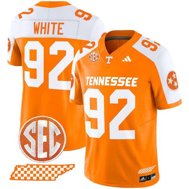 Men's Tennessee Volunteers 2025 Vapor Limited Jersey V2 alternate #92 Reggie White