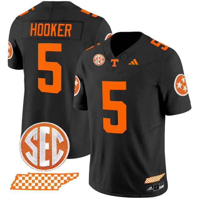 Men's Tennessee Volunteers 2025 Vapor Limited Jersey V2 black #5 Hendon Hooker
