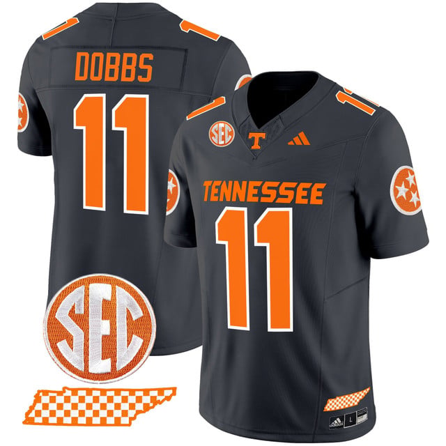 Men's Tennessee Volunteers 2025 Vapor Limited Jersey V2 grey #11 Joshua Dobbs