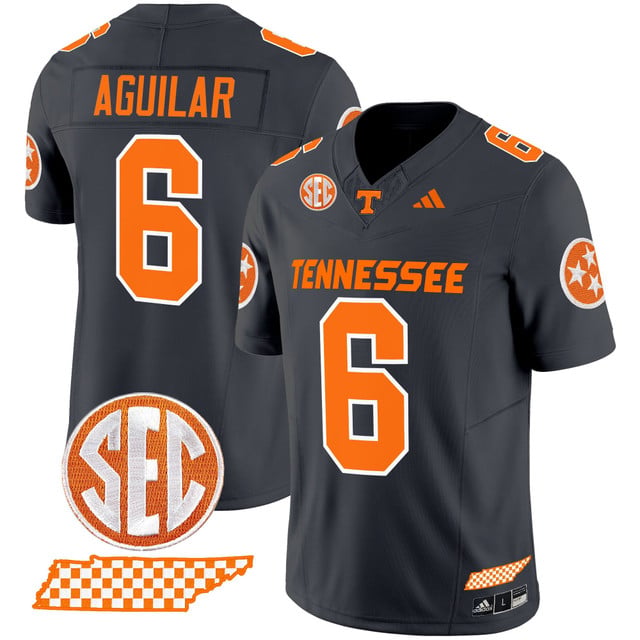 Men's Tennessee Volunteers 2025 Vapor Limited Jersey V2 grey #6 Joey Aguilar