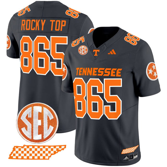 Men's Tennessee Volunteers 2025 Vapor Limited Jersey V2 grey #865 Rocky