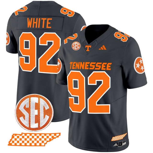 Men's Tennessee Volunteers 2025 Vapor Limited Jersey V2 grey #92 Reggie White