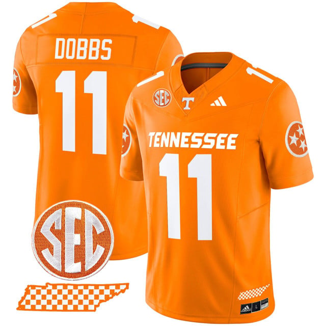 Men's Tennessee Volunteers 2025 Vapor Limited Jersey V2 orange #11 Joshua Dobbs