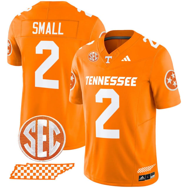Men's Tennessee Volunteers 2025 Vapor Limited Jersey V2 orange #2 Jabari Small