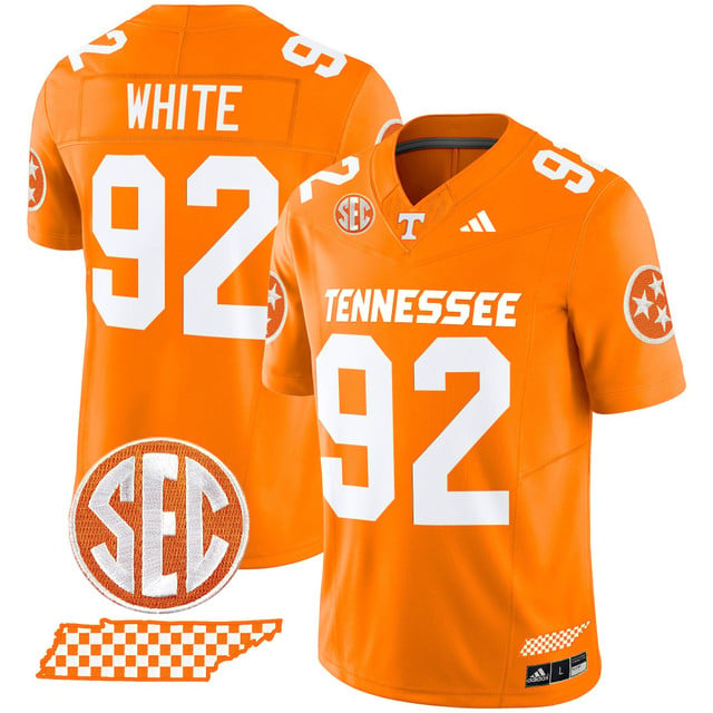 Men's Tennessee Volunteers 2025 Vapor Limited Jersey V2 orange #92 Reggie White