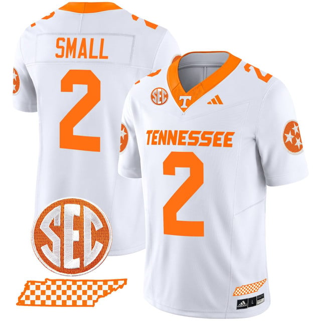 Men's Tennessee Volunteers 2025 Vapor Limited Jersey V2 white #2 Jabari Small