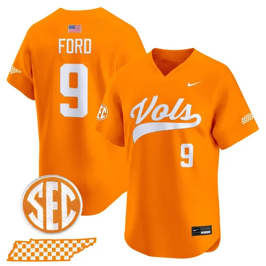 Men's Tennessee Volunteers 2026 'Smokey Grey Series' Vapor Premier Limited Jersey ORANGE#9 HENRY FORD