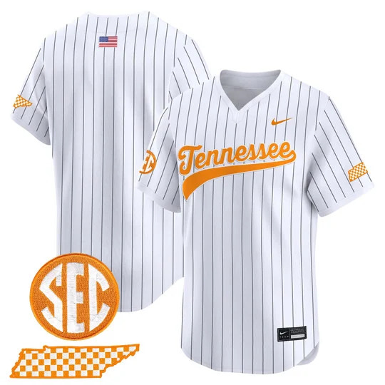 Men's Tennessee Volunteers 2026 'Smokey Grey Series' Vapor Premier Limited Jersey PINSTRIPE BLANK