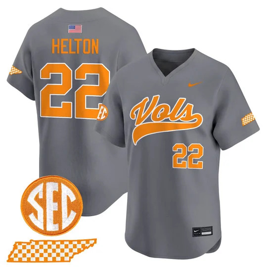 Men's Tennessee Volunteers 2026 'Smokey Grey Series' Vapor Premier Limited Jersey SMOKEY GREY#22 TODD HELTON