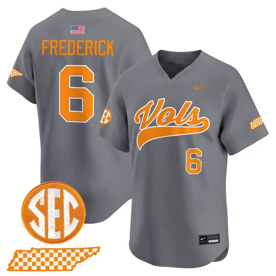 Men's Tennessee Volunteers 2026 'Smokey Grey Series' Vapor Premier Limited Jersey SMOKEY GREY#6 BRADY FREDERICK