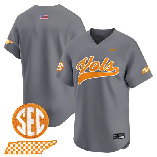 Men's Tennessee Volunteers 2026 'Smokey Grey Series' Vapor Premier Limited Jersey SMOKEY GREY BLANK