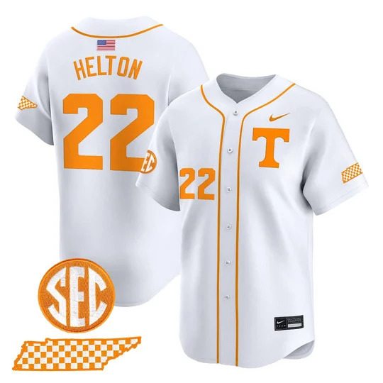 Men's Tennessee Volunteers 2026 'Smokey Grey Series' Vapor Premier Limited Jersey WHITE#22 TODD HELTON