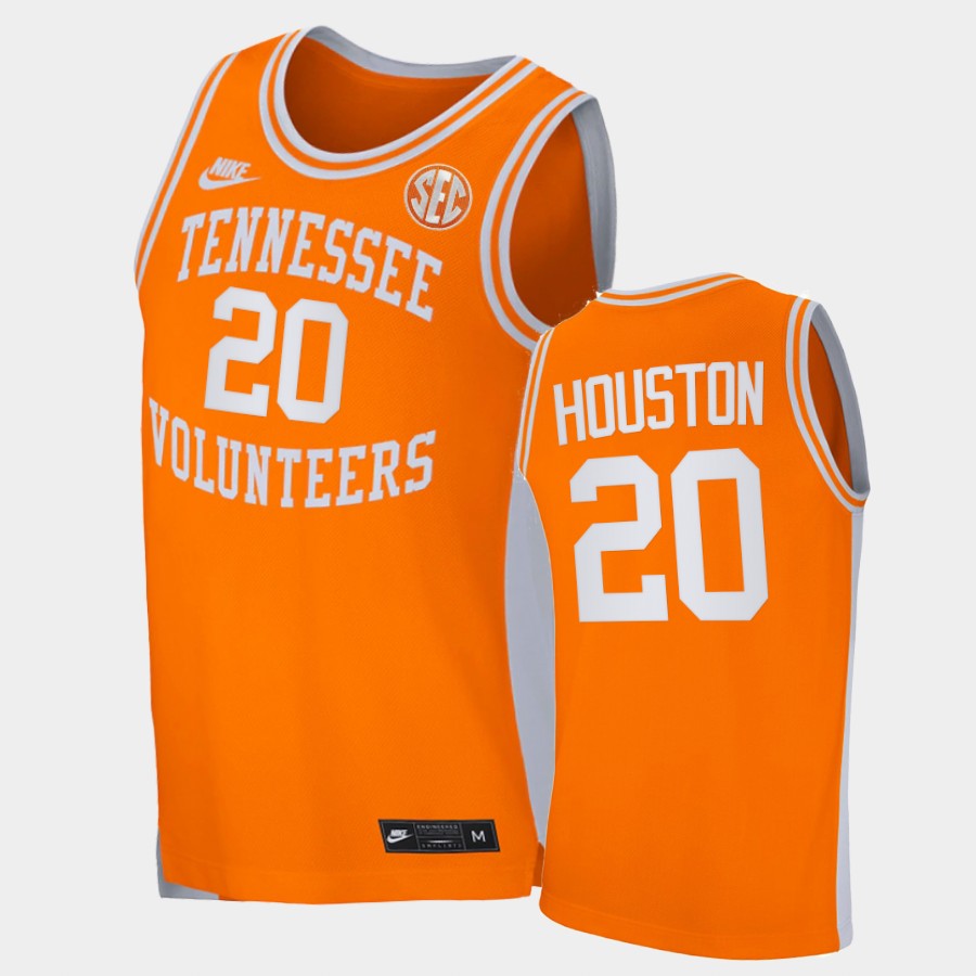 Men's Tennessee Volunteers Retired Player #20 Allan Houston Nike 2020 Orange Retro College Basketball Jersey 