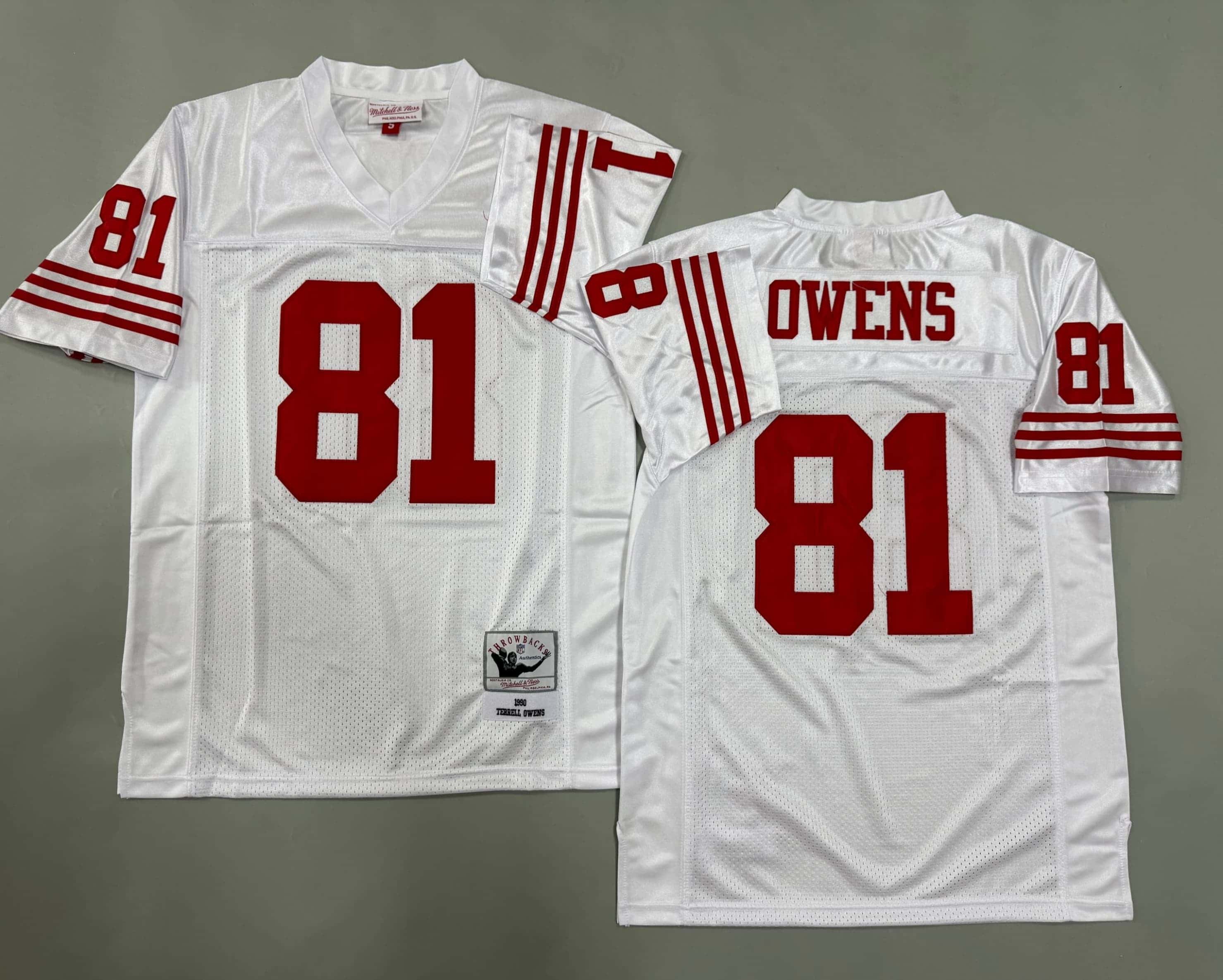 Men's Terrell Owens White San Francisco    49ers