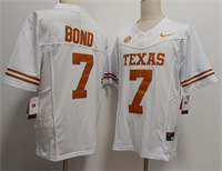 Men's Texas Longhorns #7 Isaiah Bond White FUSE Stitched Jersey