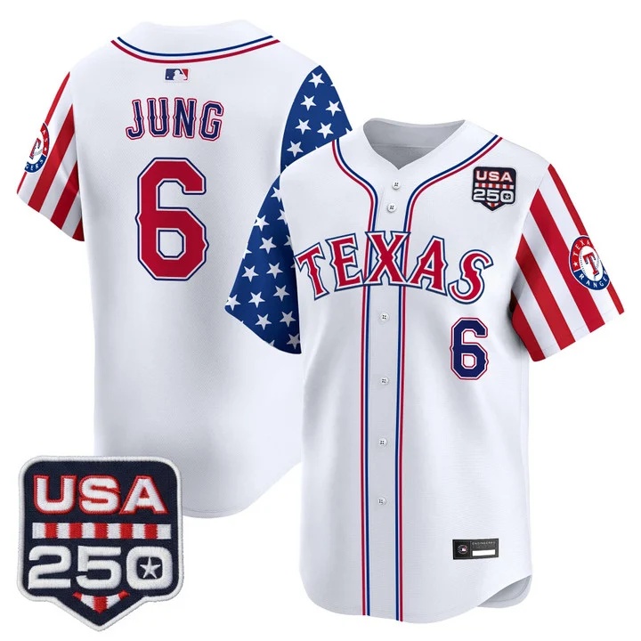 Men's Texas Rangers America 250 Edition Vapor Premier Limited Jersey #6 JOSH JUNG