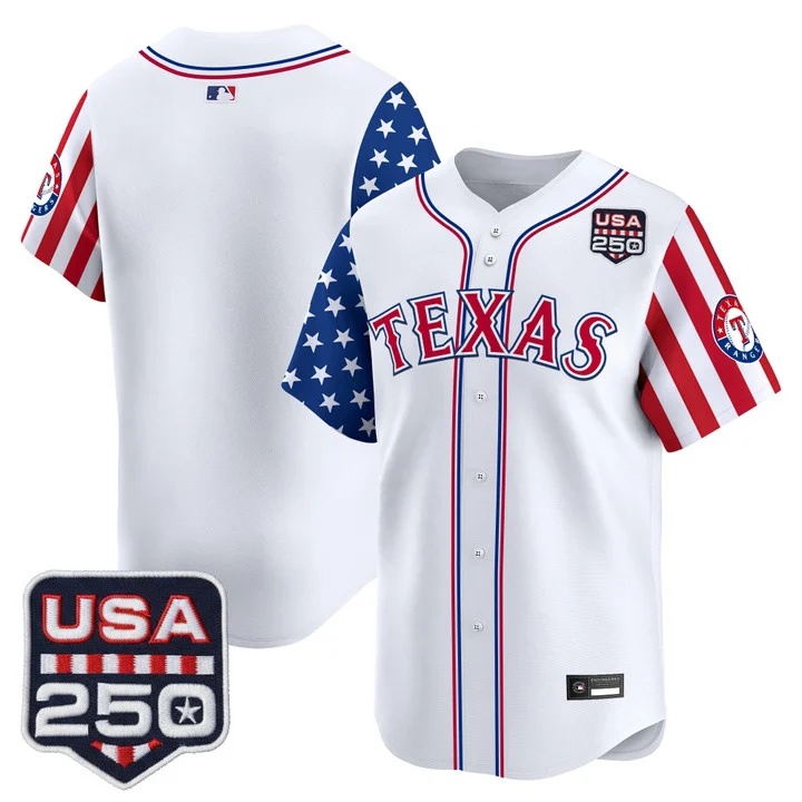Men's Texas Rangers America 250 Edition Vapor Premier Limited Jersey BLANK
