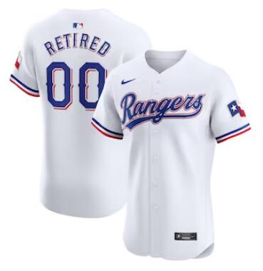 Men's Texas Rangers Nike White Home Elite Pick-A-Player Retired Roster Jersey