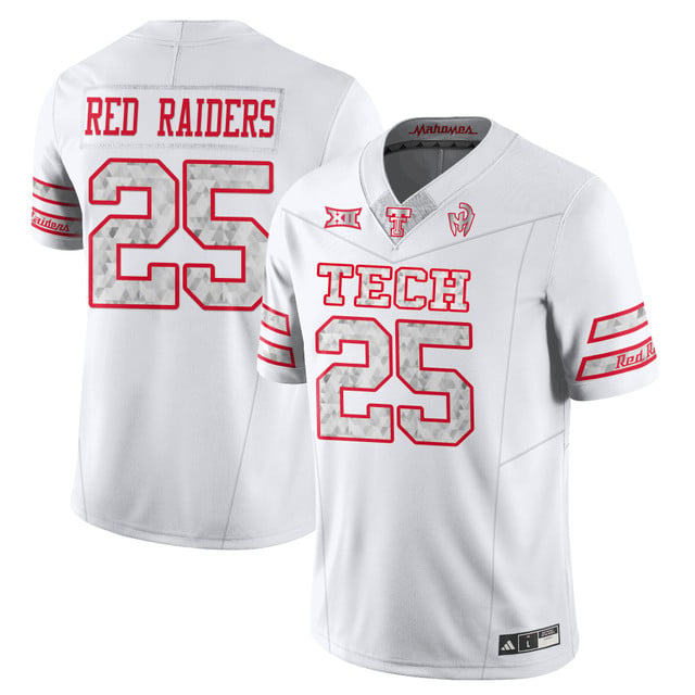 Men's Texas Tech Football “GalvanICED” Jersey #25 Red Raiders