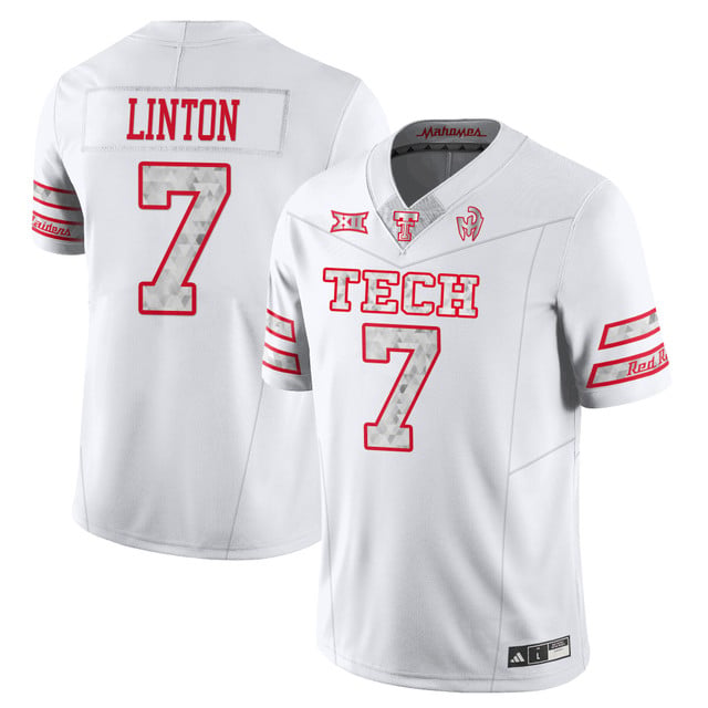 Men's Texas Tech Football “GalvanICED” Jersey #7 Steve Linton