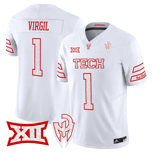 Men's Texas Tech Red Raiders 'Too Cold' Vapor Limited Jersey - Mahomes Collection #1 Reggie Virgil